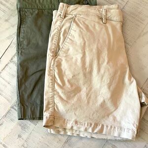 2 pairs of mens shorts size 36 waist and 7 inch. 1 Gap and 1 J Crew.
